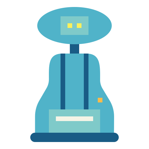 Cleaning robot Smalllikeart Flat icon