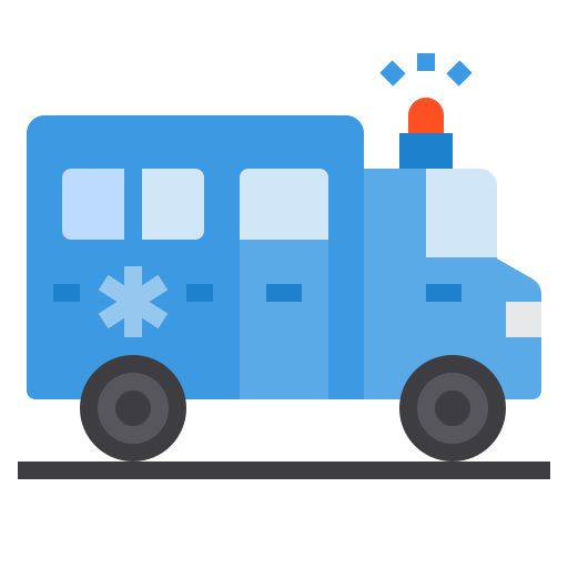 Ambulance itim2101 Flat icon