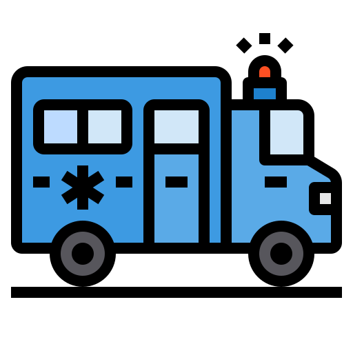 ambulanza itim2101 Lineal Color icona