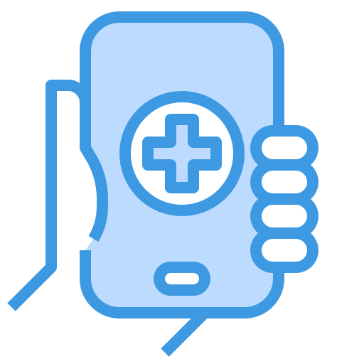 telefoongesprek itim2101 Blue icoon