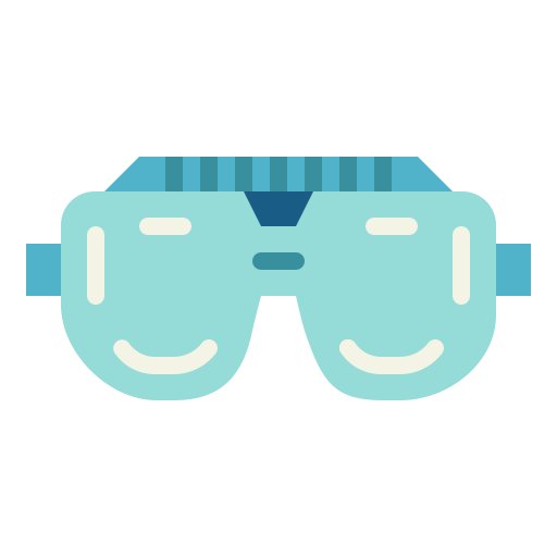 Goggle Smalllikeart Flat icon