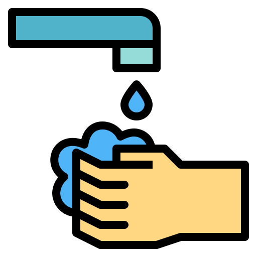 Мытье рук Smalllikeart Lineal Color иконка