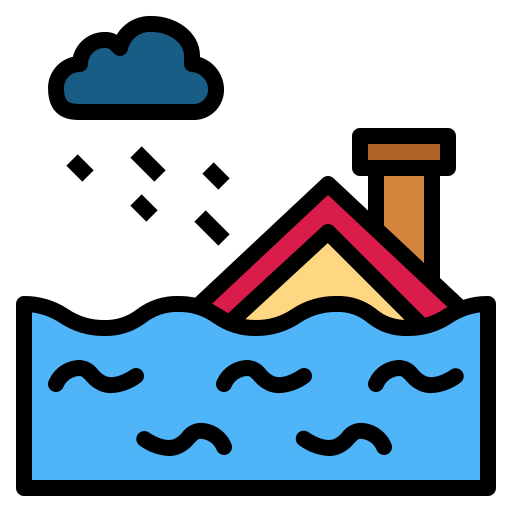 Flood Smalllikeart Lineal Color icon