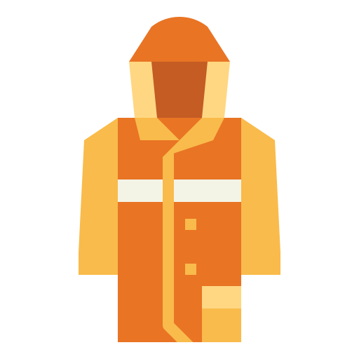 Raincoat Smalllikeart Flat icon