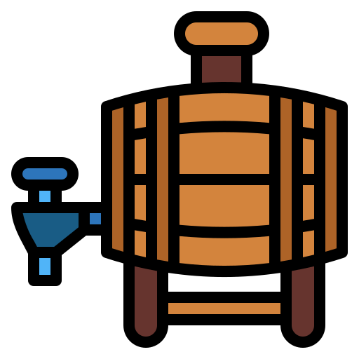 ビール樽 Smalllikeart Lineal Color icon