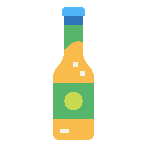 Бутылка пива Smalllikeart Flat иконка