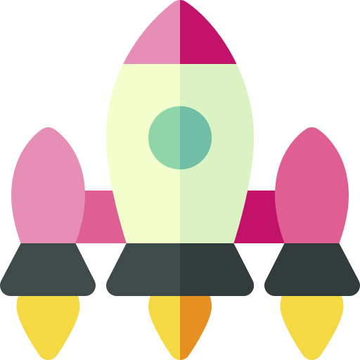 ロケット Basic Rounded Flat icon
