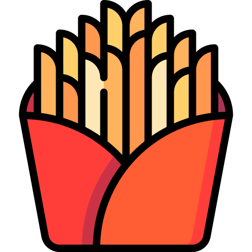 pommes frittes Special Lineal color icon