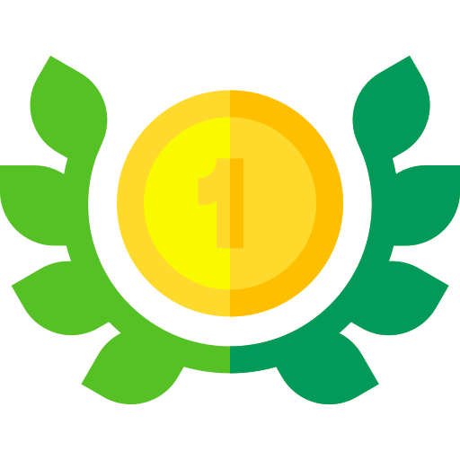 corona de laurel Basic Straight Flat icono