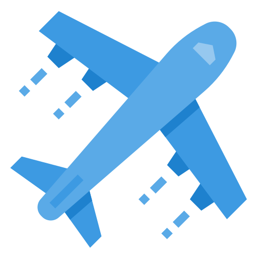 Airplane itim2101 Flat icon