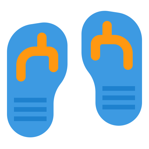 Flip flop itim2101 Flat icon