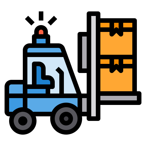 Forklift itim2101 Lineal Color icon