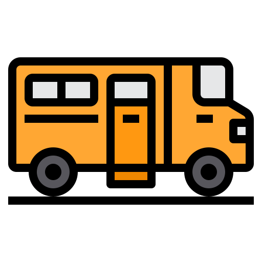 schoolbus itim2101 Lineal Color icoon