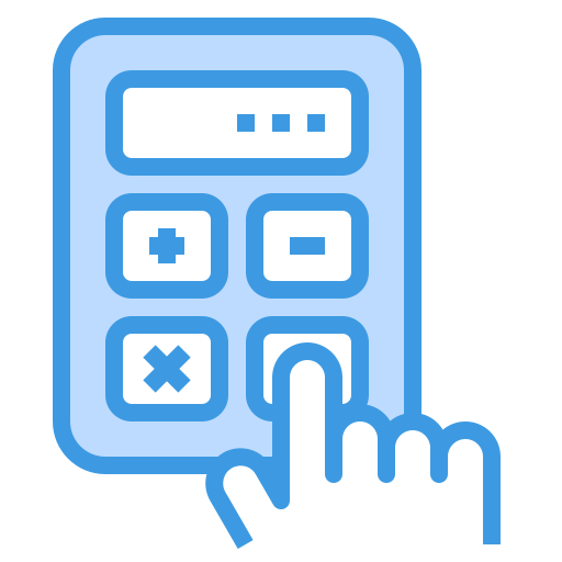 Calculator itim2101 Blue icon