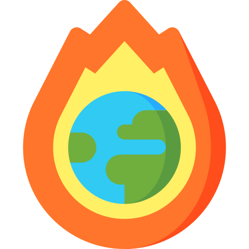 opwarming van de aarde Special Flat icoon