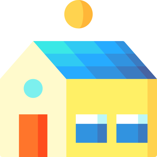 Solar house Special Flat icon