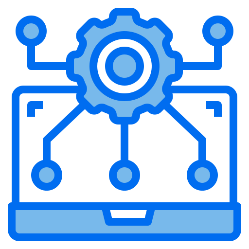 Computer Payungkead Blue icon