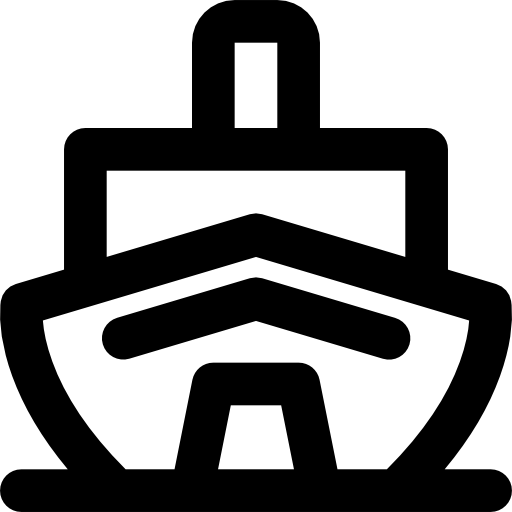 crociera Basic Black Outline icona