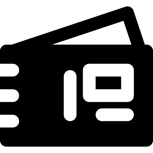Postcard Basic Black Solid icon