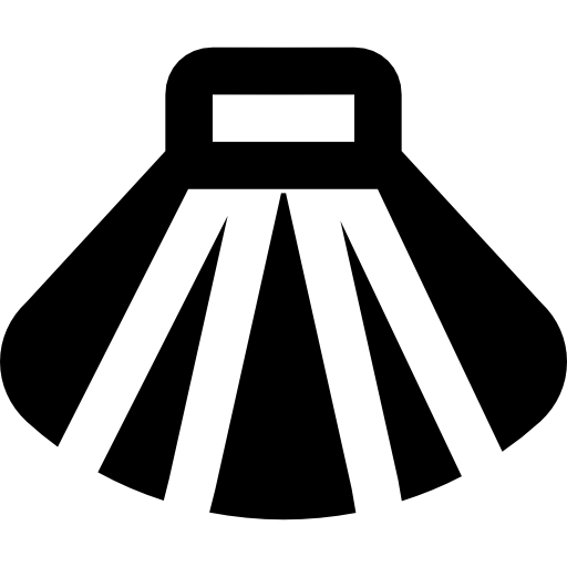 Seashell Basic Black Solid icon