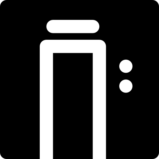 엘리베이터 Basic Black Solid icon