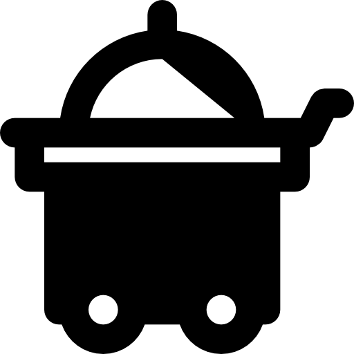 룸 서비스 Basic Black Solid icon