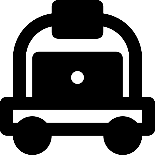 carrello Basic Black Solid icona
