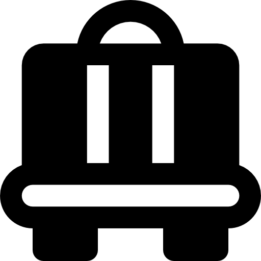 Trolley Basic Black Solid icon