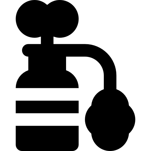 serbatoio di ossigeno Basic Black Solid icona