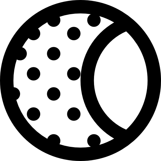 księżyc Basic Black Outline ikona