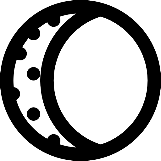 luna Basic Black Outline icono