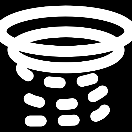 Tornado Basic Black Solid icon