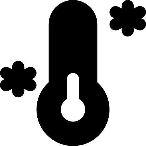 Temperature Basic Black Solid icon