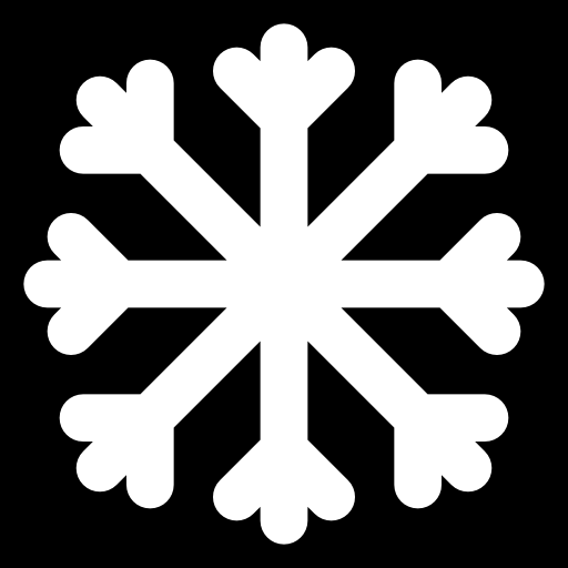 Snowflake Basic Black Solid icon