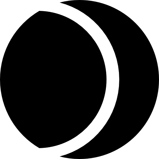 luna Basic Black Solid icono