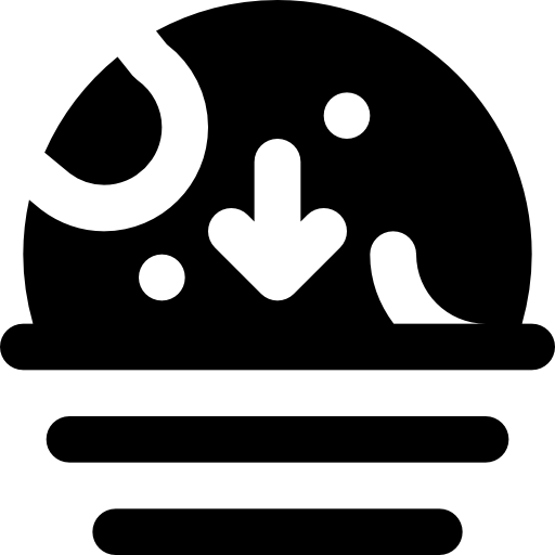 księżyc Basic Black Solid ikona
