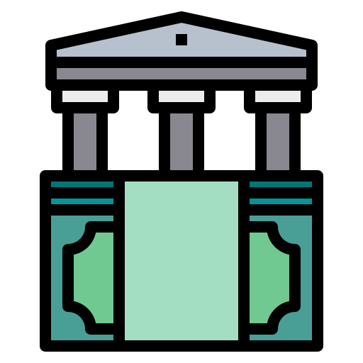 銀行 Payungkead Lineal Color icon