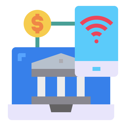 bank Payungkead Flat icon