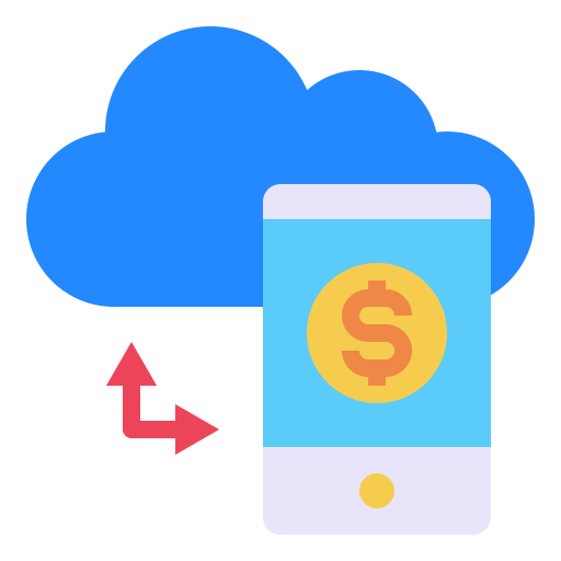 Mobile Payungkead Flat icon