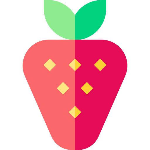 Strawberry Basic Straight Flat icon