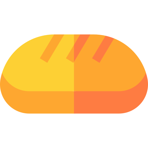 Sweet bread Basic Straight Flat icon