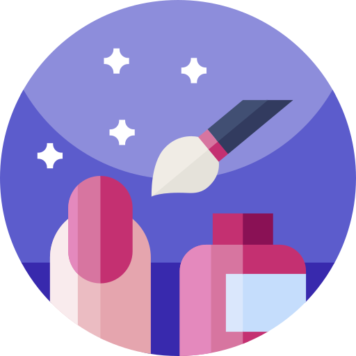 Nails Geometric Flat Circular Flat icon