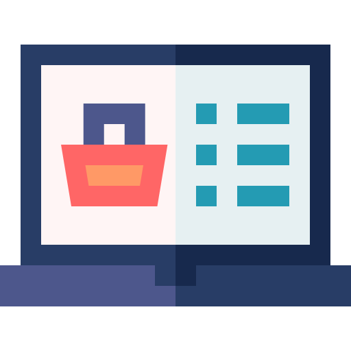 e-commerce Basic Straight Flat icona