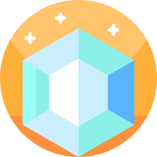 szmaragd Geometric Flat Circular Flat ikona