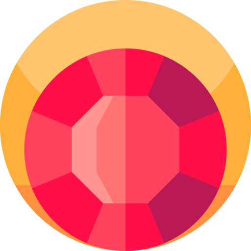 ルビー Geometric Flat Circular Flat icon