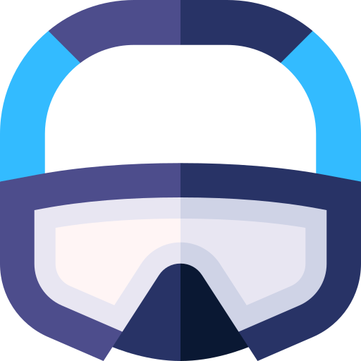 Diving goggles Basic Straight Flat icon