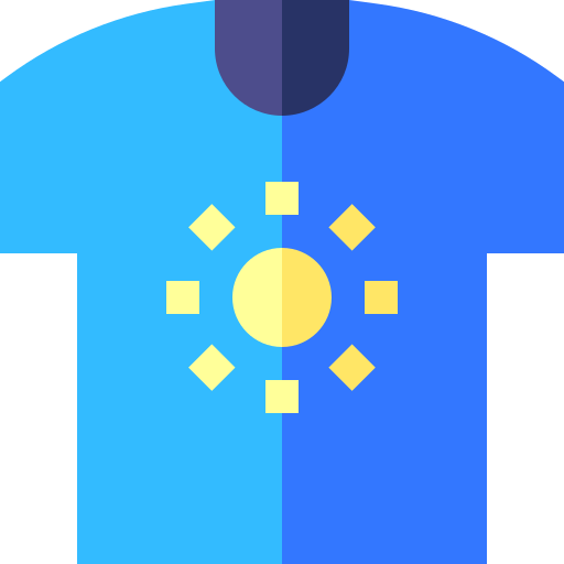 티셔츠 Basic Straight Flat icon