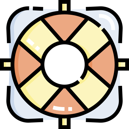 schwimmreifen Detailed Straight Lineal color icon