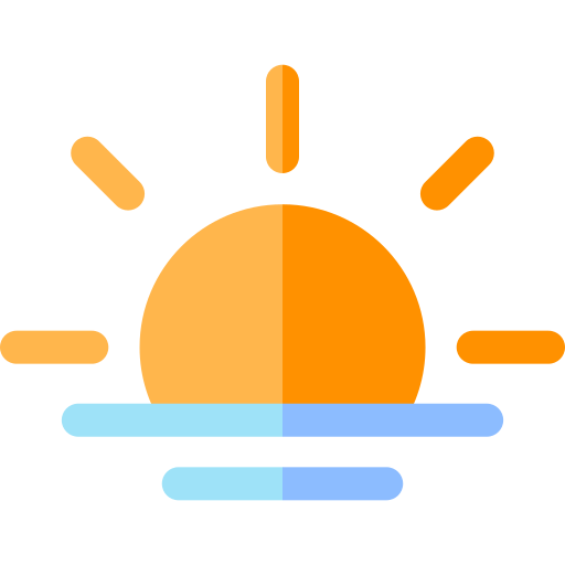 Sunrise Basic Rounded Flat icon