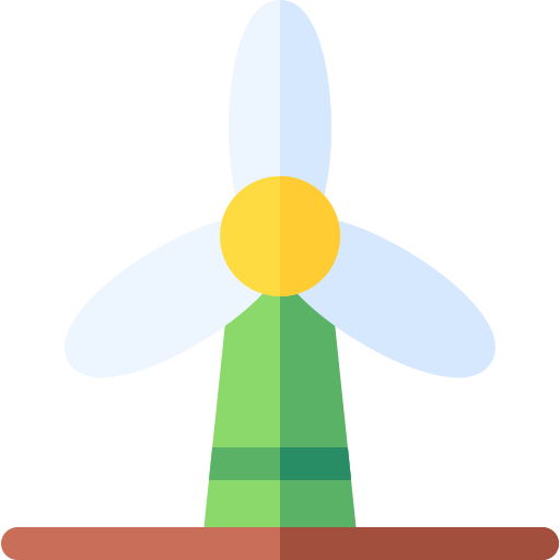 Wind energy Basic Rounded Flat icon